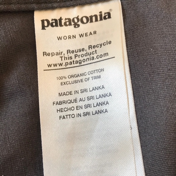 Patagonia Men's Casual Button Down Shirt - Dark Gray - Picture 9 of 12